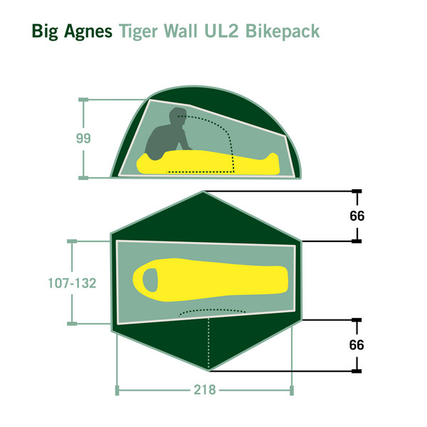 Big Agnes TIGER WALL UL2 BIKEPACK - Kuppelzelt Ansicht 2