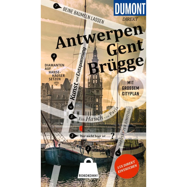 DIREKT REISEFÜHRER ANTWERPEN, GENT, BRÜGGE