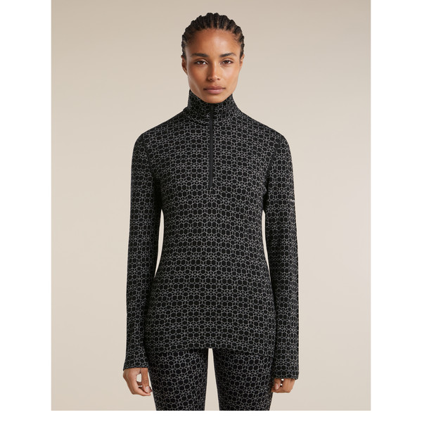 Icebreaker WOMEN MERINO 260 TECH VERTEX LS HZ ALPGEO Damen - Funktionsunterwäsche Ansicht 2