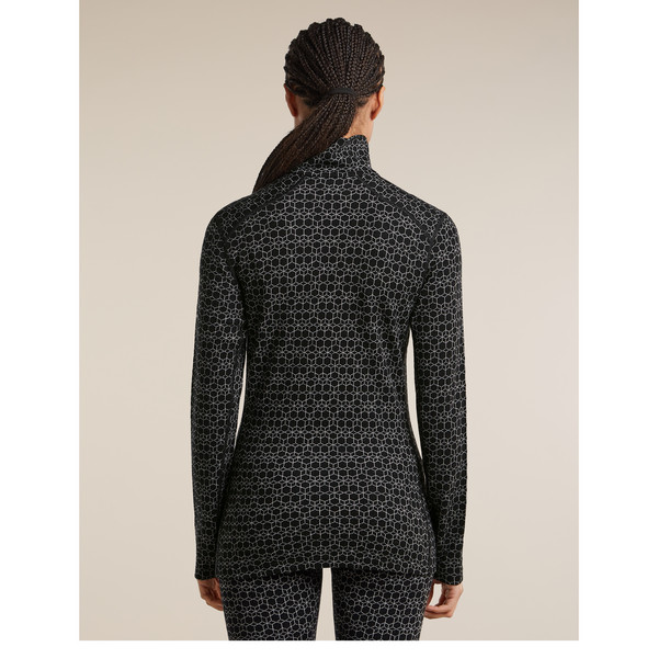 Icebreaker WOMEN MERINO 260 TECH VERTEX LS HZ ALPGEO Damen - Funktionsunterwäsche Ansicht 3