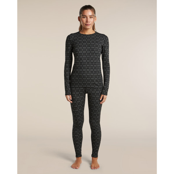 Icebreaker WOMEN MERINO 260 TECH VRTX H R LEG ALPGEO Damen - Funktionsunterwäsche Ansicht 4