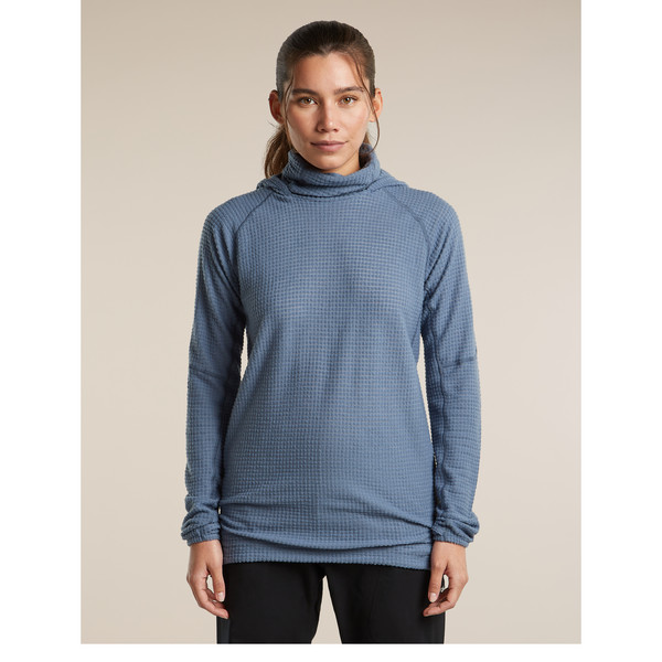 Icebreaker WOMEN MERINO 400 REALFLEECE GRID PULOVER HOOD Damen - Wollpullover Ansicht 2