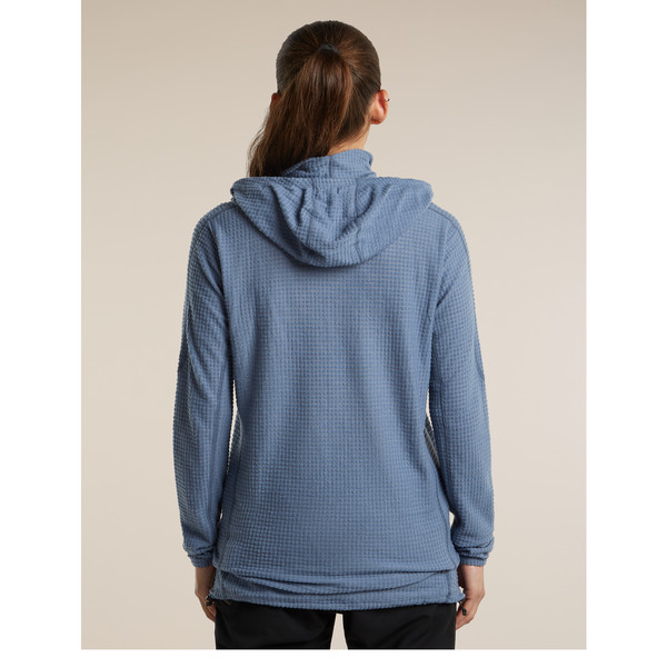 Icebreaker WOMEN MERINO 400 REALFLEECE GRID PULOVER HOOD Damen - Wollpullover Ansicht 3