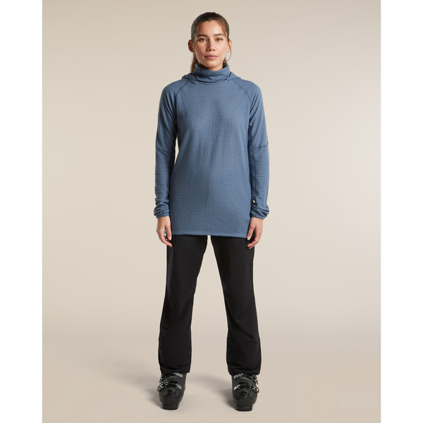 Icebreaker WOMEN MERINO 400 REALFLEECE GRID PULOVER HOOD Damen - Wollpullover Ansicht 4