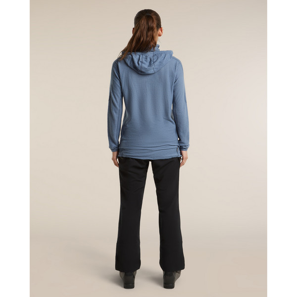 Icebreaker WOMEN MERINO 400 REALFLEECE GRID PULOVER HOOD Damen - Wollpullover Ansicht 5