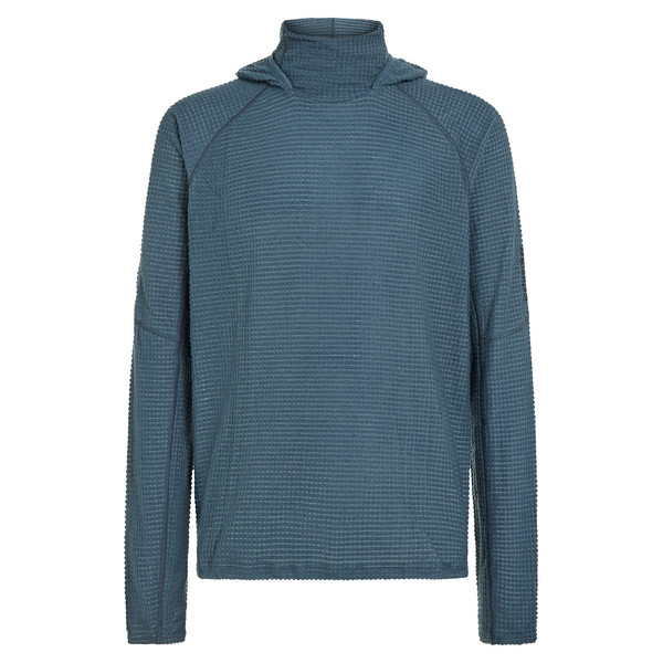 MEN MERINO 400 REALFLEECE GRID PULOVER HOOD Herren - Wollpullover