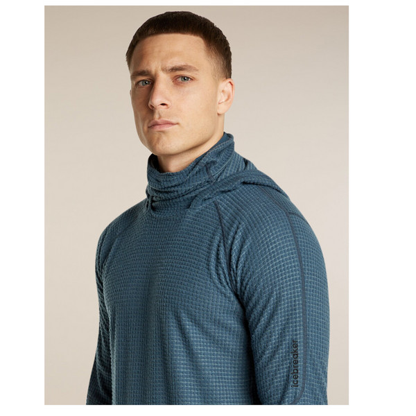 Icebreaker MEN MERINO 400 REALFLEECE GRID PULOVER HOOD Herren - Wollpullover Ansicht 8