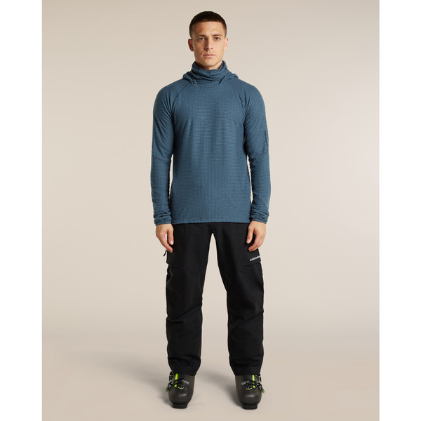 Icebreaker MEN MERINO 400 REALFLEECE GRID PULOVER HOOD Herren - Wollpullover Ansicht 4