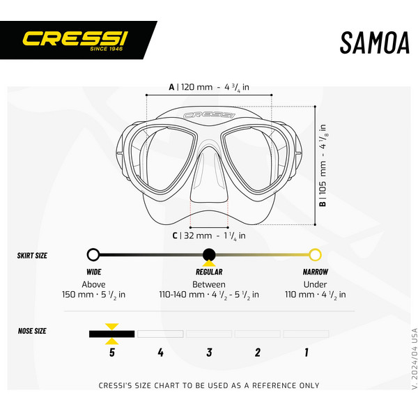Cressi SAMOA + MEXICO PRO COMBO - Schnorchelausrüstung Ansicht 3