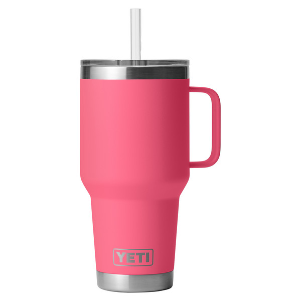 RAMBLER 35 OZ STRAW MUG - Thermobecher-TROPICAL PINK