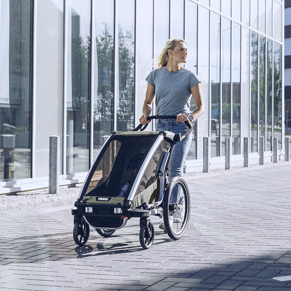 Thule CHARIOT LITE DOUBLE VINTAGE GREEN - Fahrradanhänger Ansicht 6