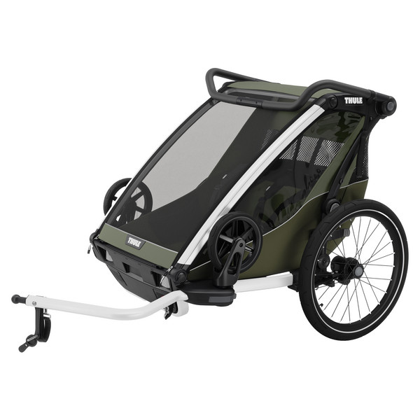 Thule CHARIOT LITE DOUBLE VINTAGE GREEN - Fahrradanhänger Ansicht 3