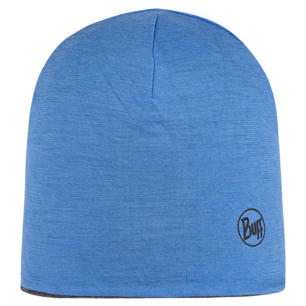 MERINO LIGHTWEIGHT BEANIE Kinder - Wollmütze-ROYAL-GREY