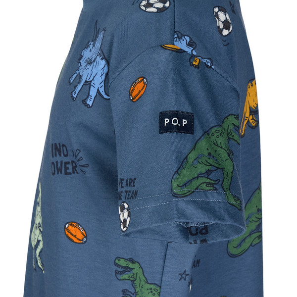 Polarn O. Pyret CLIMB - DINO SPORTS TOP S/S AOP Kinder - T-Shirt Ansicht 3