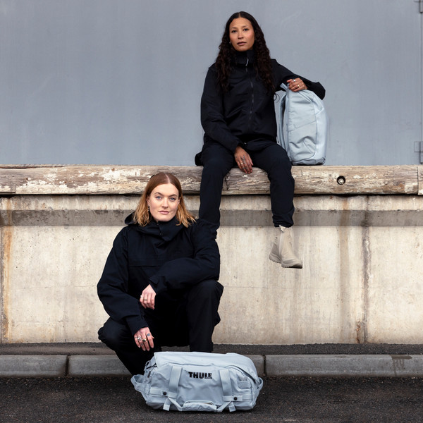 Thule CHASM RECYCLED DUFFEL 30L - POND GRAY - Reisetasche Ansicht 13