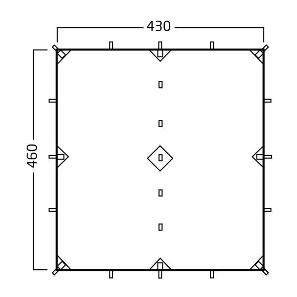 Nordisk VOSS 20 PU TARP - Tarp Ansicht 12