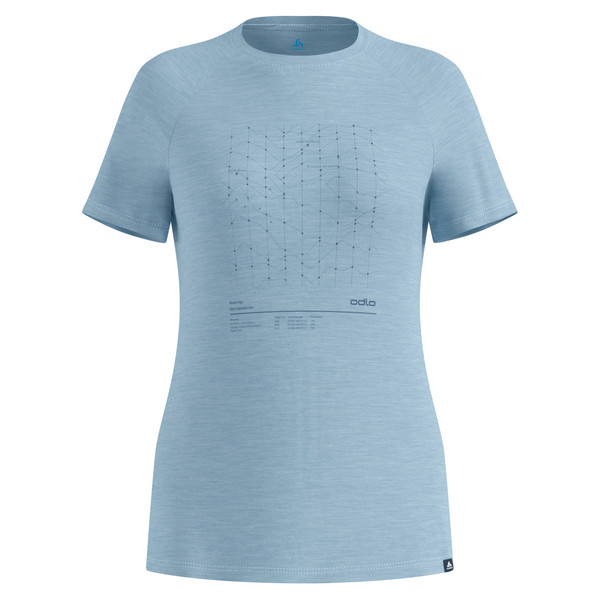 Odlo T-SHIRT CREW NECK S/S MERINO TENCEL HYPER MAP Damen - Funktionsshirt Ansicht 1