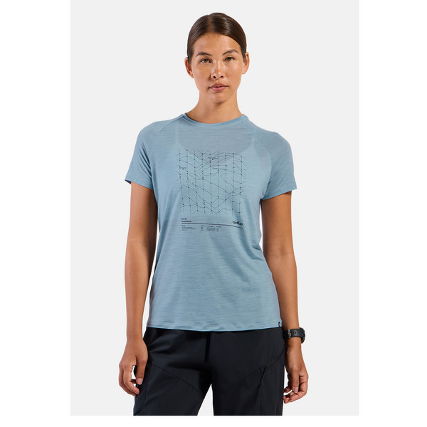 Odlo T-SHIRT CREW NECK S/S MERINO TENCEL HYPER MAP Damen - Funktionsshirt Ansicht 3