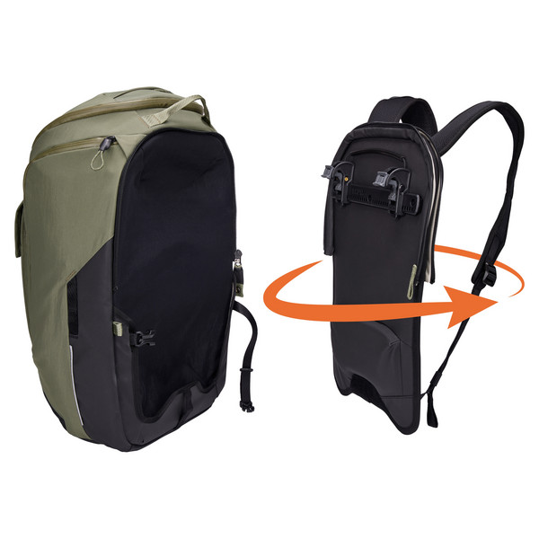 Thule PARAMOUNT HYBRID PANNIER 26L - SOFT GREEN - Fahrradtasche Ansicht 12