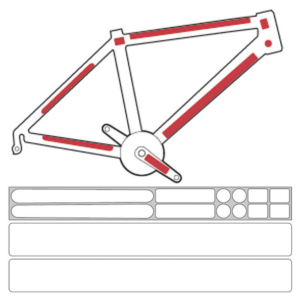 Zéfal SCHUTZFOLIE SKIN ARMOR SET GLÄNZEND L - Fahrradzubehör Ansicht 2