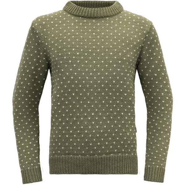 SØRISEN WOOL SWEATER XXL Unisex - Wollpullover-LICHEN/OFFWHITE