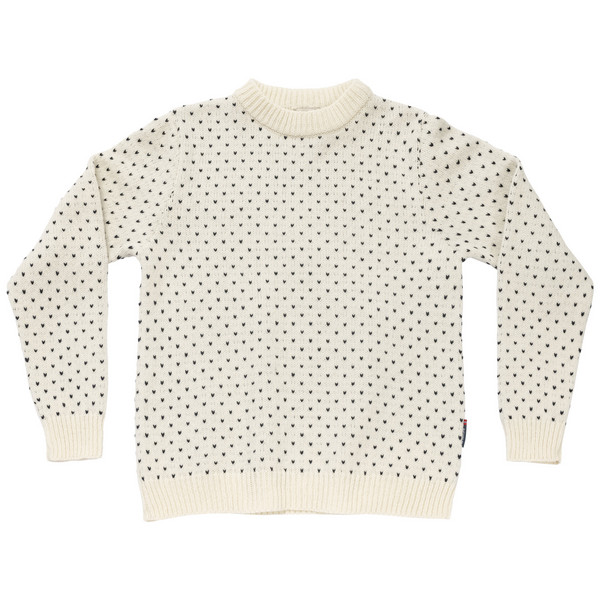 SØRISEN WOOL SWEATER XXL Unisex - Wollpullover-OFFWHITE/INK