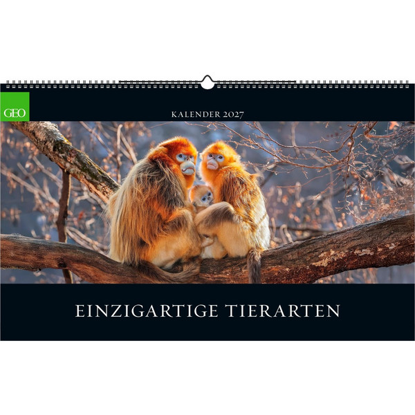 GEO EINZIGARTIGE TIERARTEN 2027 - Kalender Ansicht 1