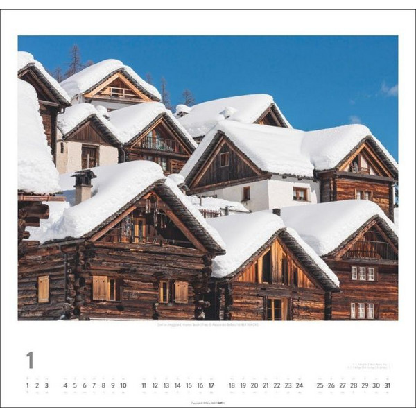 SCHWEIZ KALENDER 2027 - SCHÖNSTE LANDSCHAFTEN UND ANSICHTEN Ansicht 2