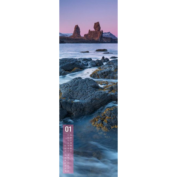 ISLAND VERTIKAL KALENDER 2027 Ansicht 2