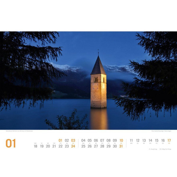 SÜDTIROL REISELUST KALENDER 2027 Ansicht 2