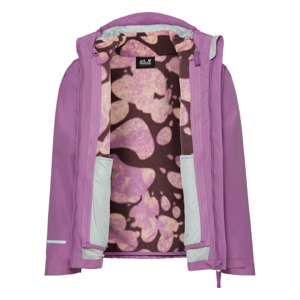 Jack Wolfskin ICELAND 3IN1 PRINT JKT K Kinder - Doppeljacke Ansicht 4