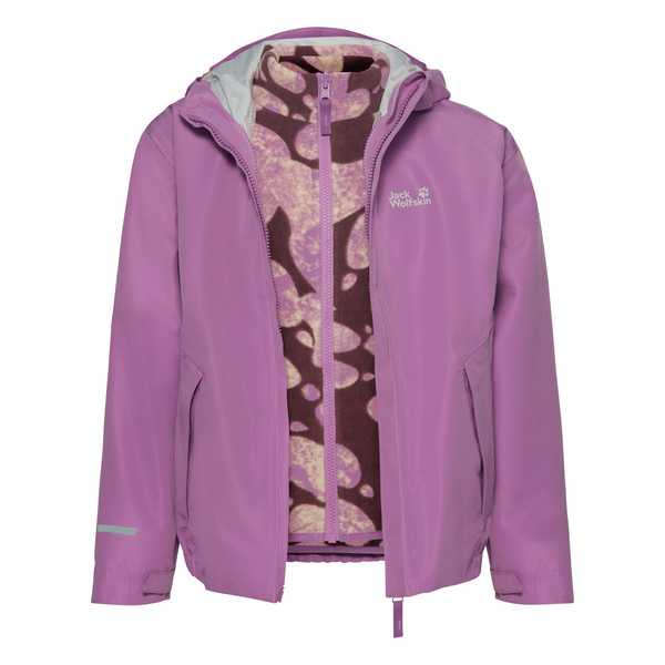 Jack Wolfskin ICELAND 3IN1 PRINT JKT K Kinder - Doppeljacke Ansicht 3