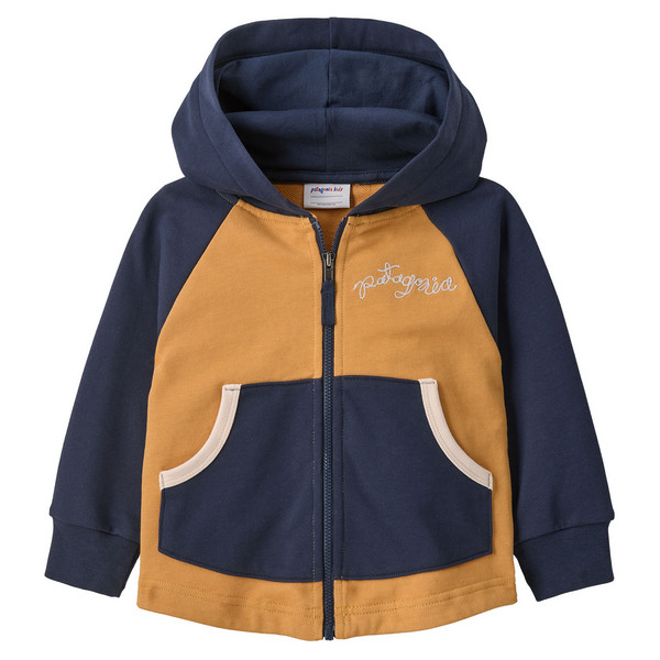 BABY FULL-ZIP HOODY SWEATSHIRT Kinder - Kapuzenjacke-WIGGLE FITZ: DRIED MANGO