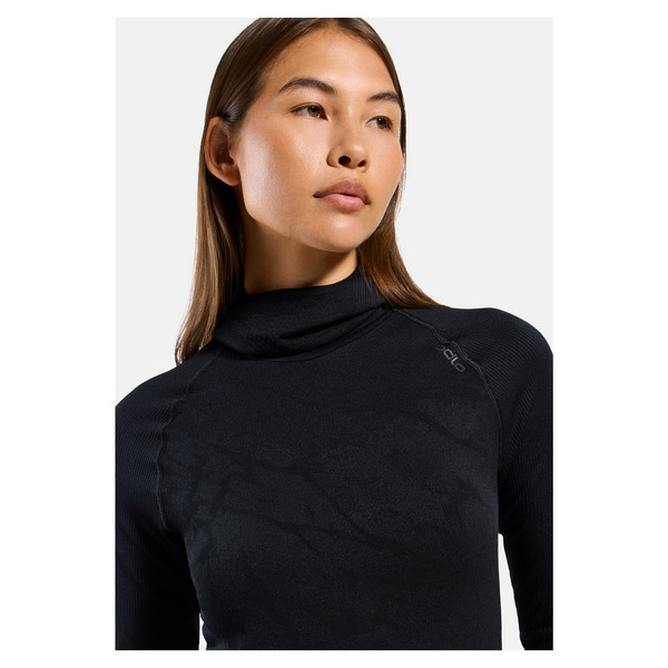 Odlo PERFORMANCE WARM BLACKCOMB BL TOP FACEMASK L/S Damen - Baselayer-Shirt Ansicht 6