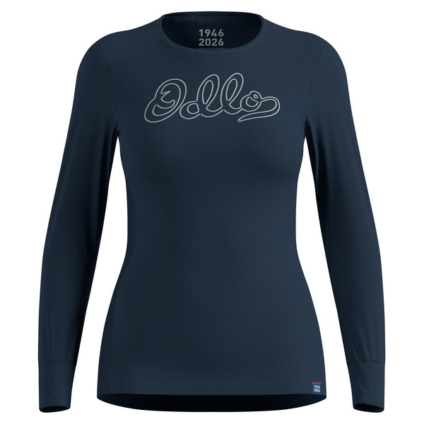 ACTIVE WARM 80TH ANNIVERSARY BL TOP CREW NECK L/S Damen - Funktionsshirt