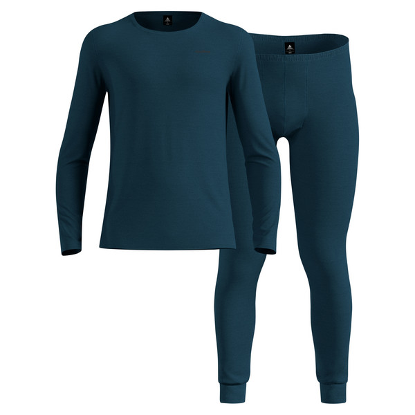 MERINO FUNDAMENTALS SET LONG Herren - Baselayer-REFLECTING POND