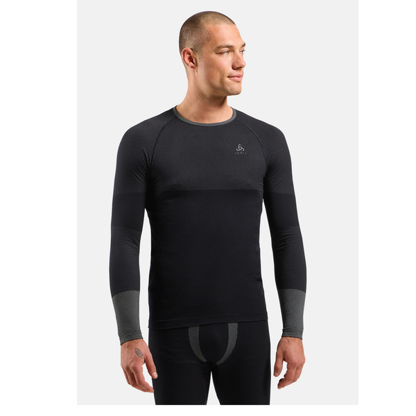 Odlo FUNDAMENTALS PERFORMANCE WARM BL TOP CREW NECK L/S Herren - Baselayer Ansicht 3