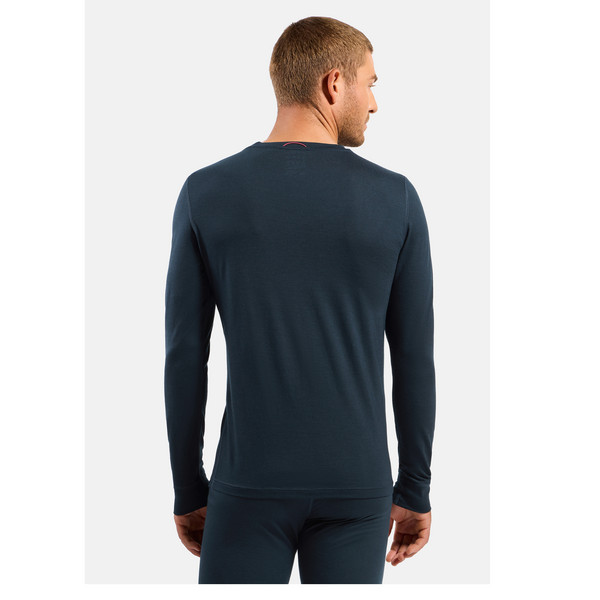 Odlo MERINO 200 80 YEARS BL TOP CREW NECK L/S Herren - Baselayer Ansicht 4