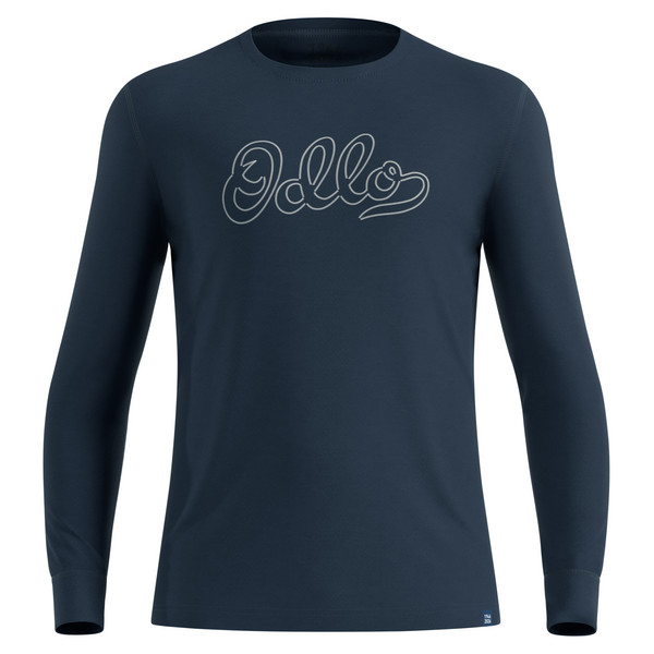 MERINO 200 80 YEARS BL TOP CREW NECK L/S Herren - Baselayer