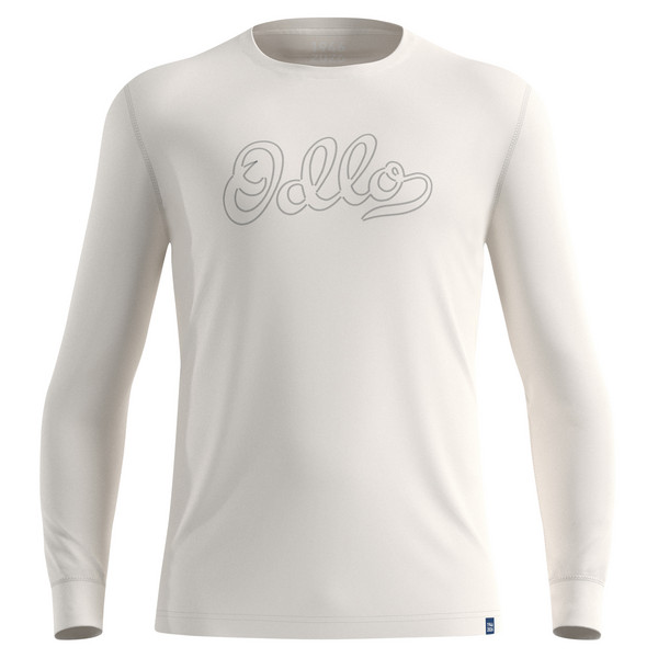 MERINO 200 80 YEARS BL TOP CREW NECK L/S Herren - Baselayer-GARDENIA