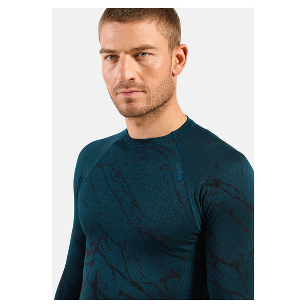 Odlo PERFORMANCE WARM BLACKCOMB BL TOP CREW NECK L/S Herren - Baselayer-Shirt Ansicht 5