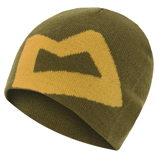 BRANDED KNITTED WMNS BEANIE Damen - Mütze-DRKOLIVE/BUTTERSCOTCH